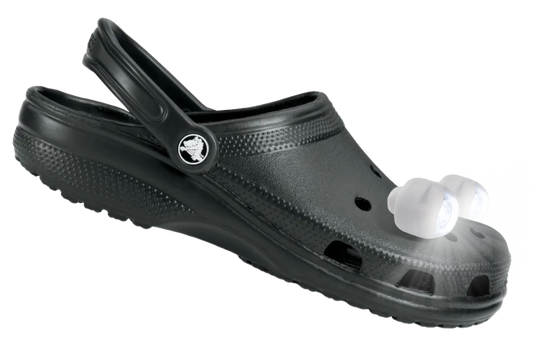 White Croc Lights | Waterproof Headlamp for Crocs - Illuminate Your Steps in Style!