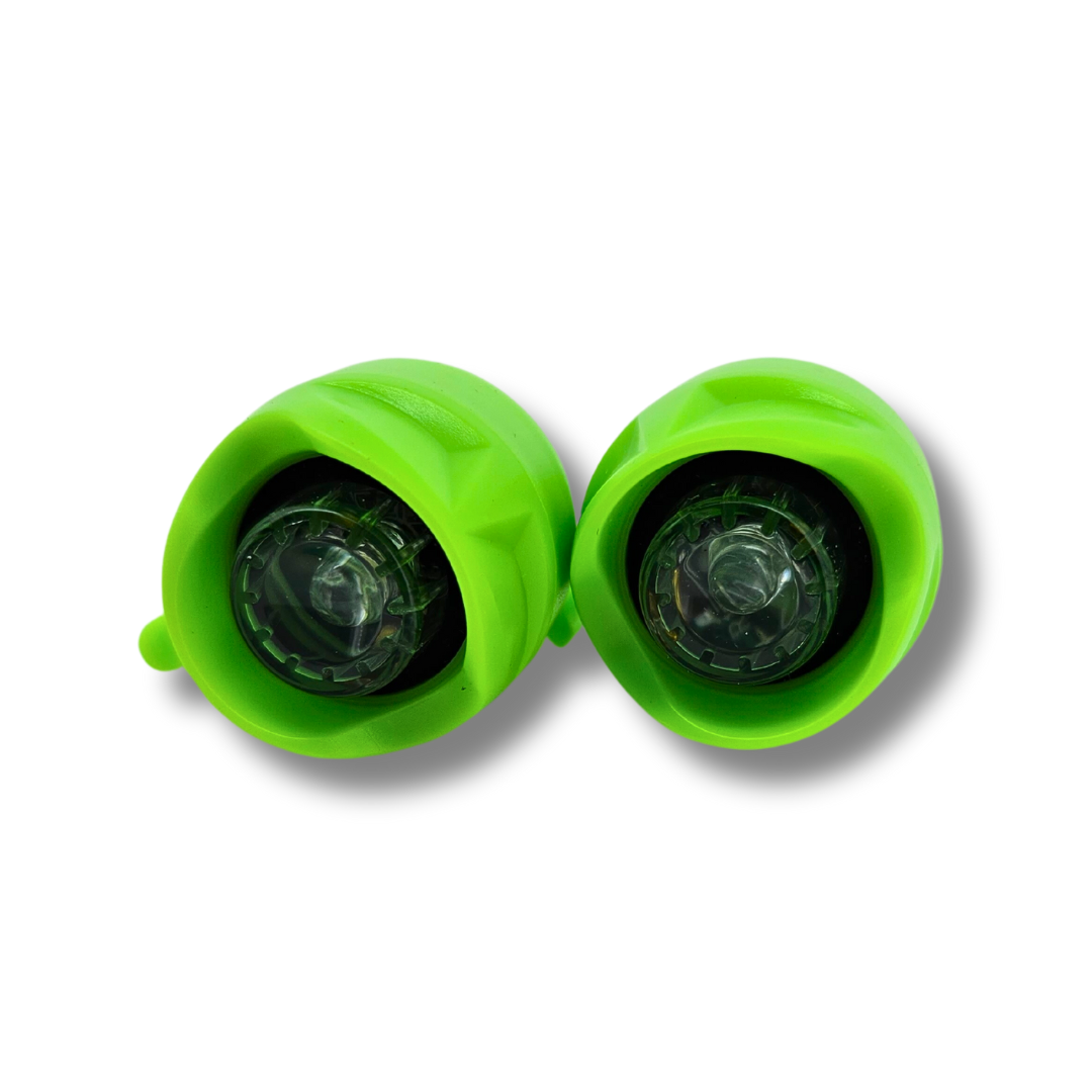Green Croc Lights | Waterproof Headlamp for Crocs - Illuminate Your Steps in Style!